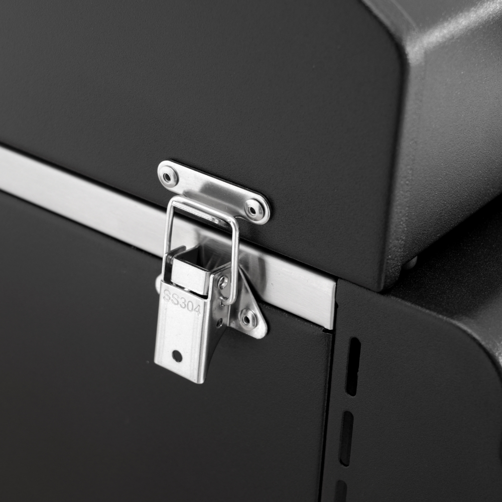 Barbecue a gas compatto in acciaio inox a 2 fuochi