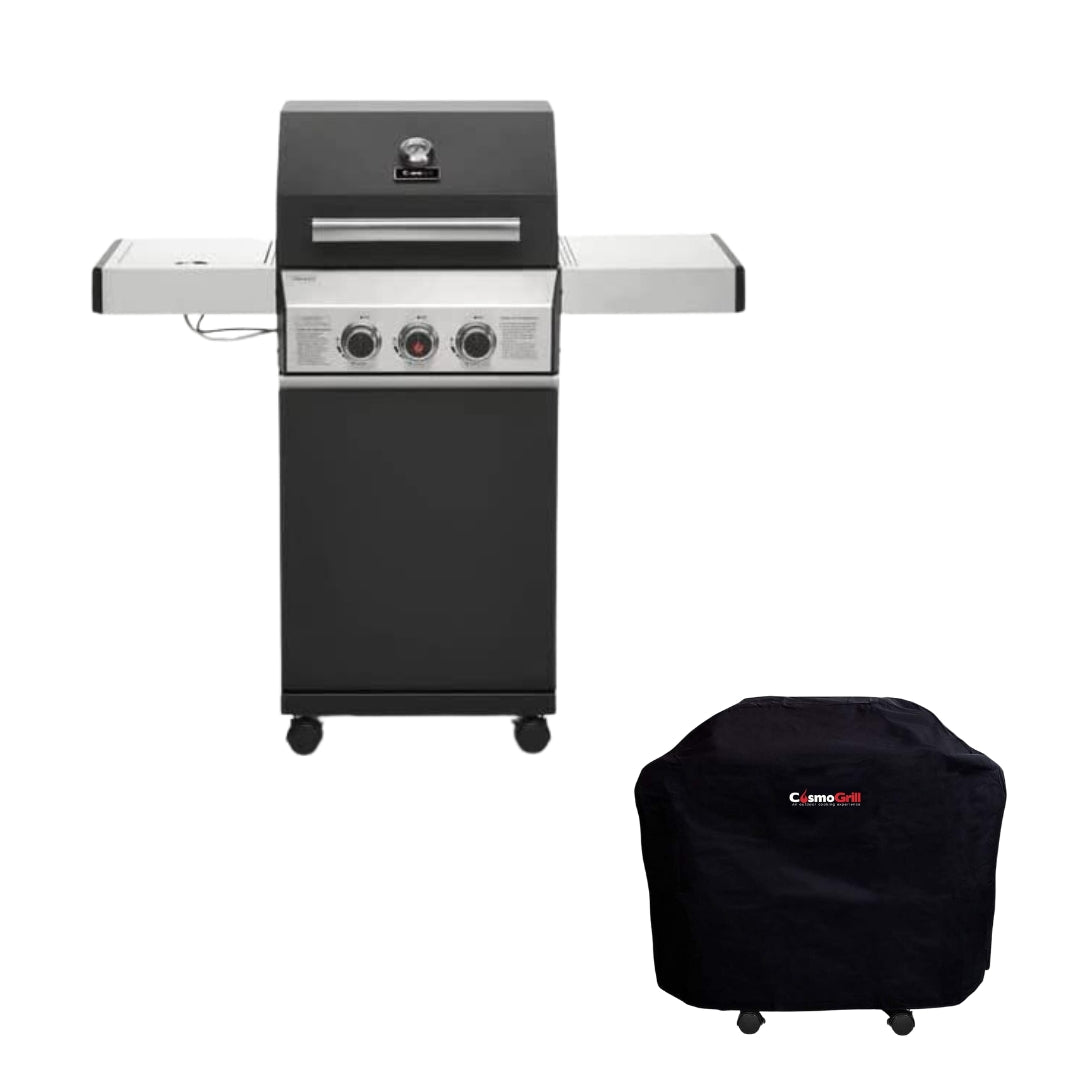 #Option_Premium Black 2+1 Gas BBQ and Cover