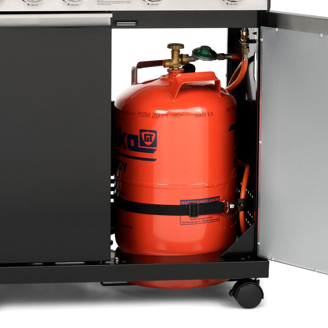 Barbecue a gas Premium Black 4+1