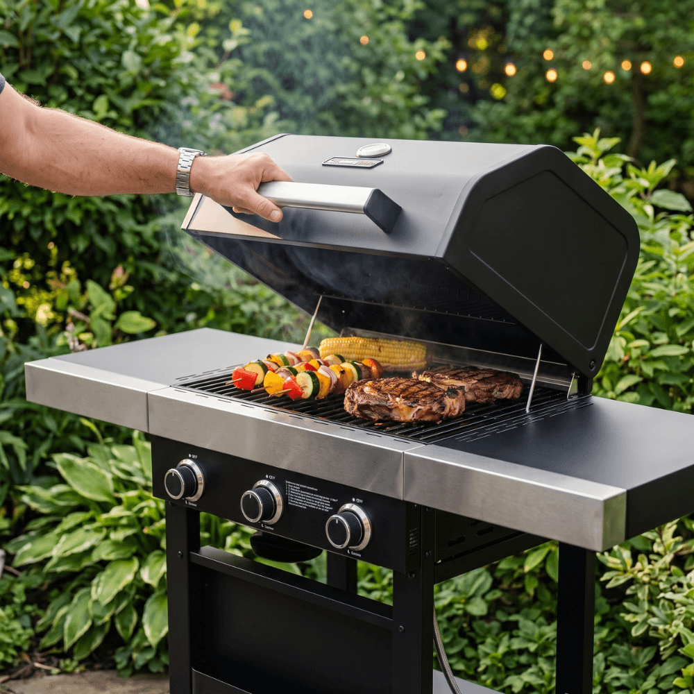 Barbecue a gas a 3 fuochi Wabaya