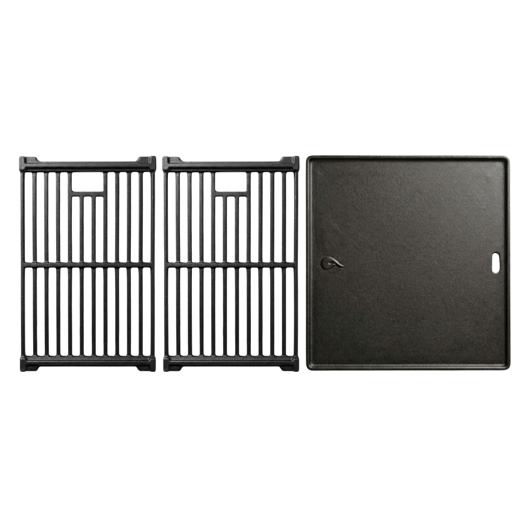 Piastra e griglia reversibili in ghisa per set originale 6+1