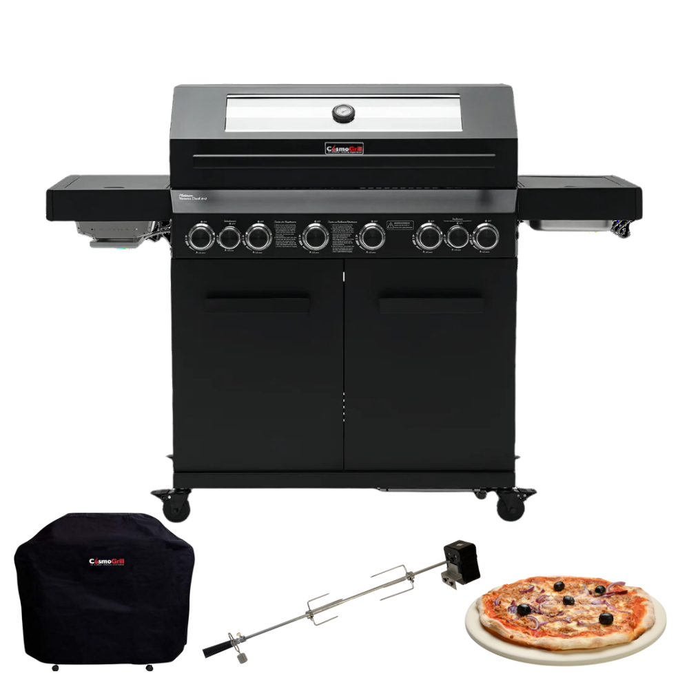 Barbecue a gas Platinum Yamara Dark 6+2 (pacchetto esclusivo)