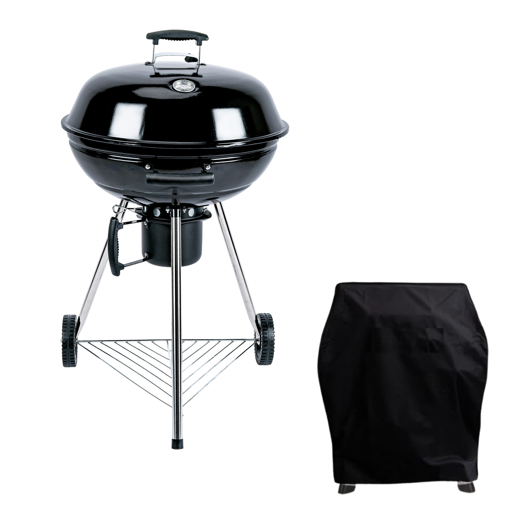 #Option_Noir Kettle BBQ with Cover
