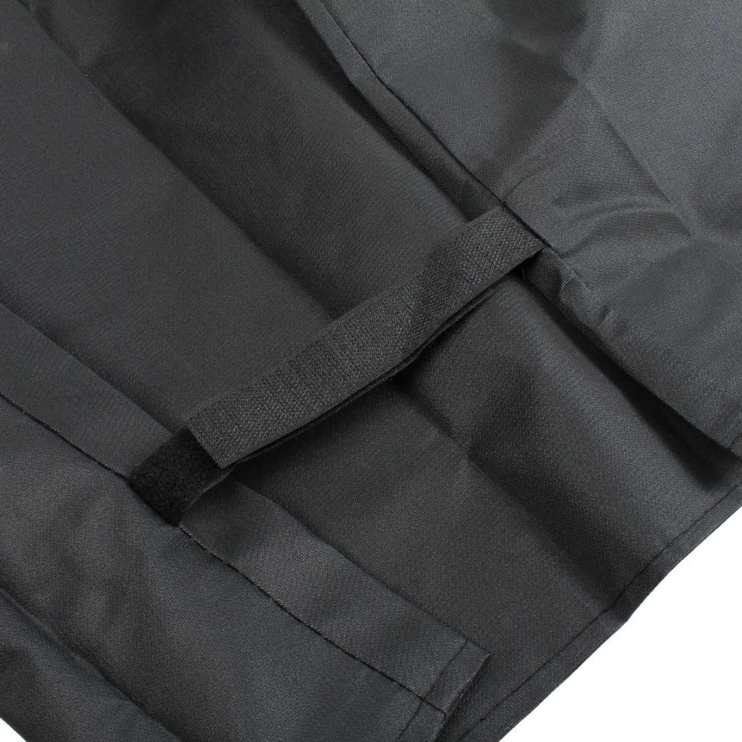 Black Barbecue Cover with adjustable straps